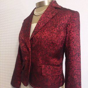 FINAL! RED AND BLACK CLASSIC 2 BUTTON BLAZER